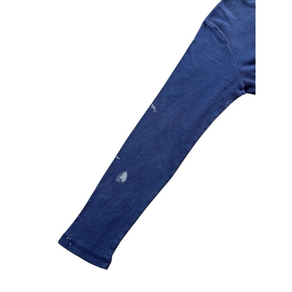 Vtg Y2K Long Sleeve Thermal T-Shirt Eagle Lightning Graphic Grunge Skate Sz L - Picture 7 of 9